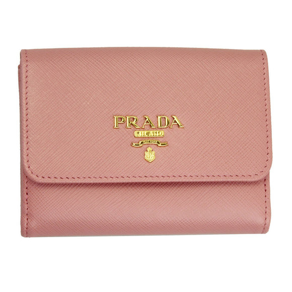 Prada Petalo Pink Wallet Leather Saffiano - Picture 1 of 4